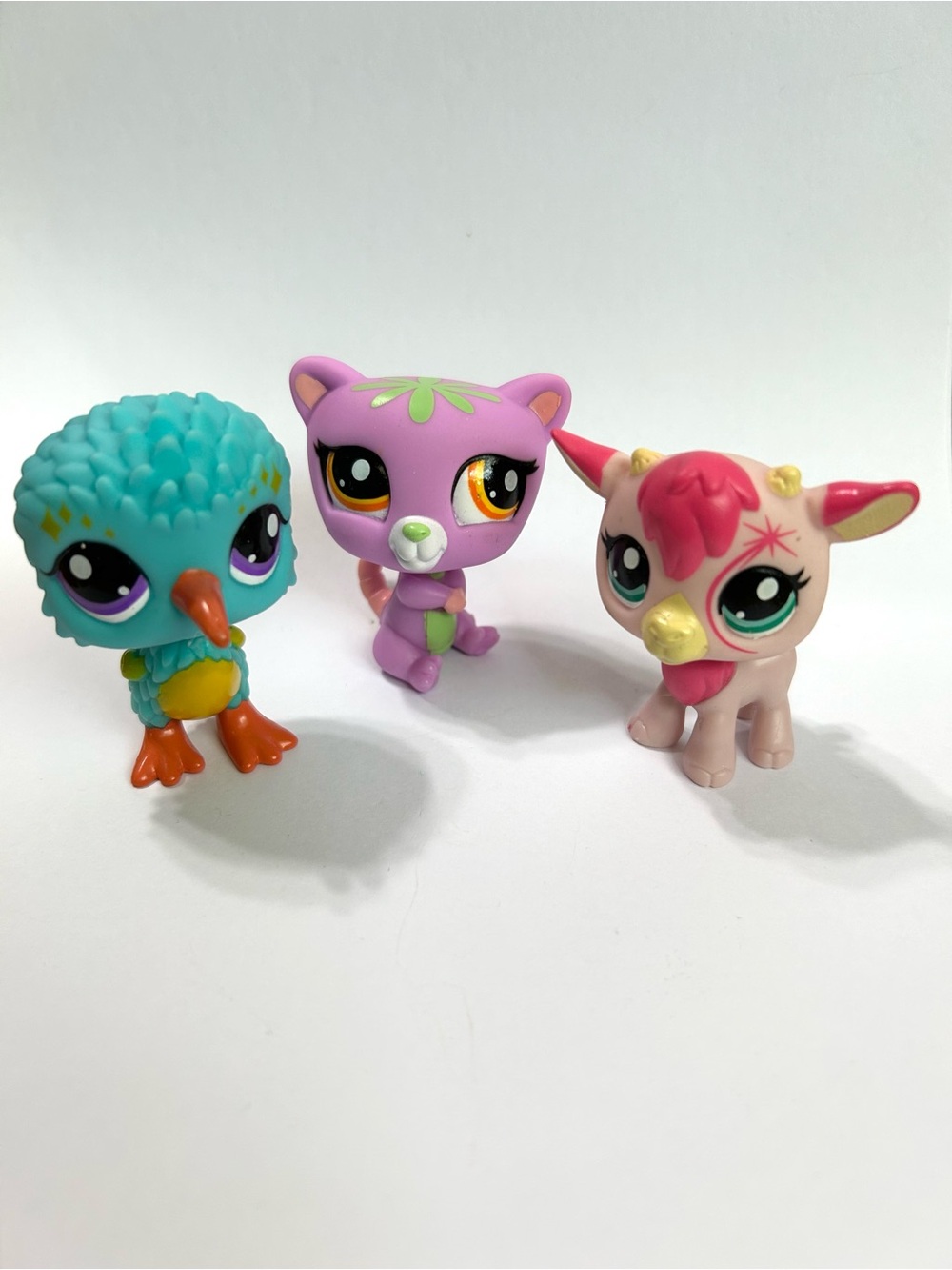 Littlest Pet Shop Pet Surprise G7 Series 2: #82 Kiwi Bird, #86 Opossum, #84 Goat